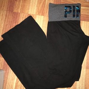 Pink Victoria secret yoga pants